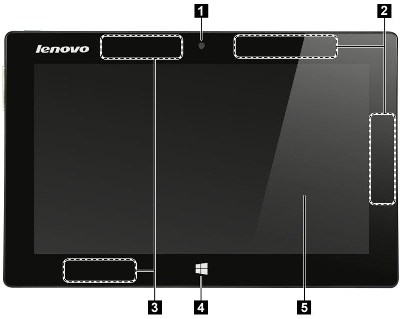 LENOVO IDEAPAD MIIX 2 10 POUCES - Vue de dessus - 1