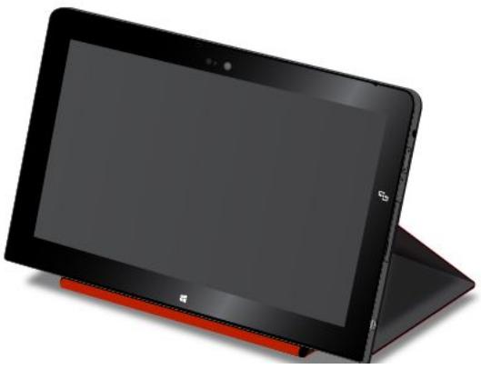 LENOVO THINKPAD 10 (20C1000MFR) - Utiliser le rabat de protection comme support de tablette - 1