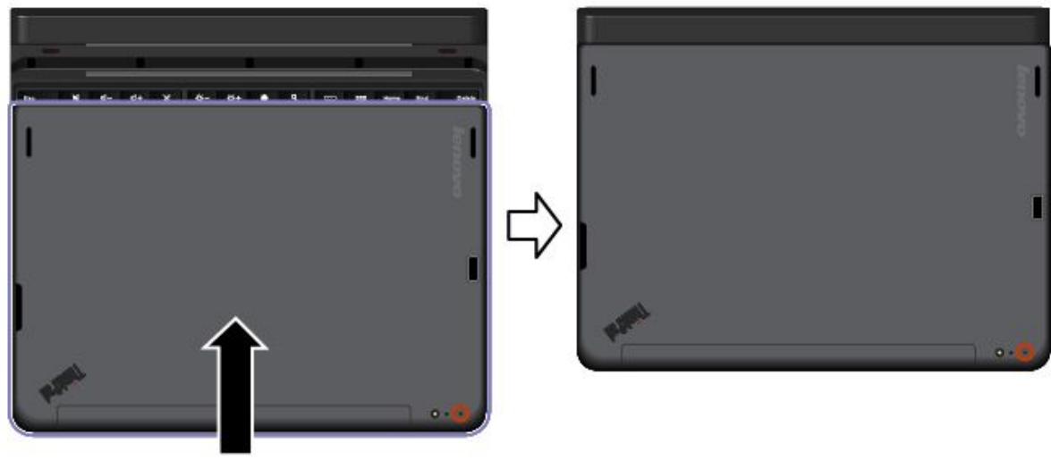 LENOVO THINKPAD 10 (20C1000MFR) - Transport ou rangement de la tablette avec le ThinkPad 10 Ultrabook Keyboard - 2