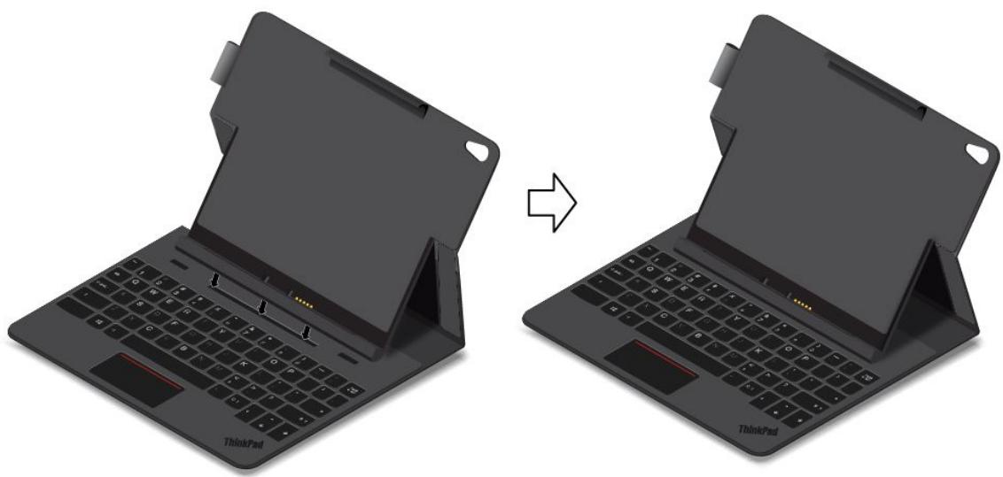 LENOVO THINKPAD 10 (20C1000MFR) - Installation de la tablette dans l'étui - 1