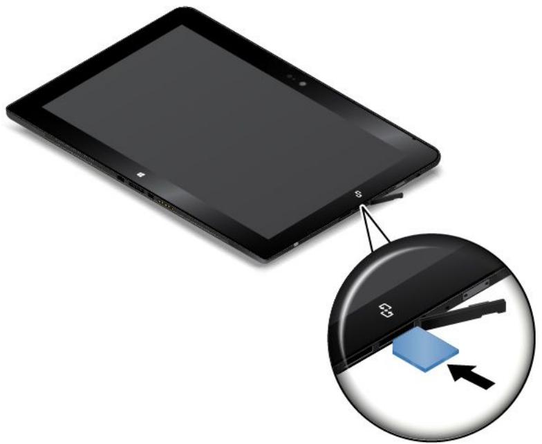 LENOVO THINKPAD 10 (20C1000MFR) - Installation et retrait de la carte micro SIM - 2