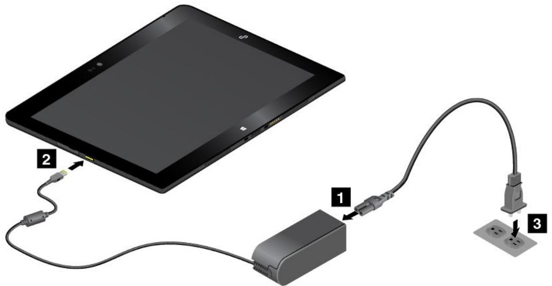 LENOVO THINKPAD 10 (20C1000MFR) - Chargement de la batterie - 1