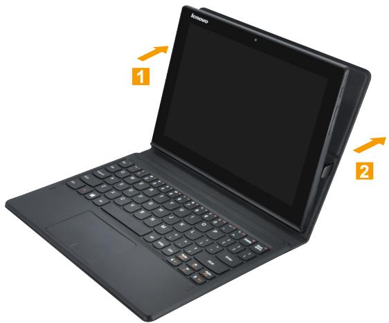 LENOVO MIIX 3-1030 (80HV0012FR) - Retrait de la tablette - 1
