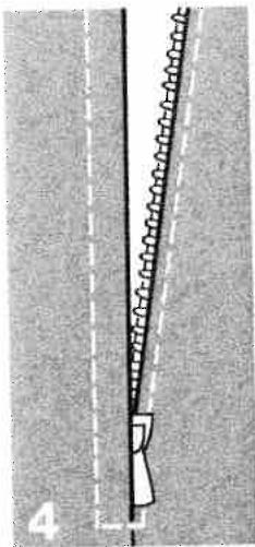PFAFF 1222 - Zipper insertion - 5