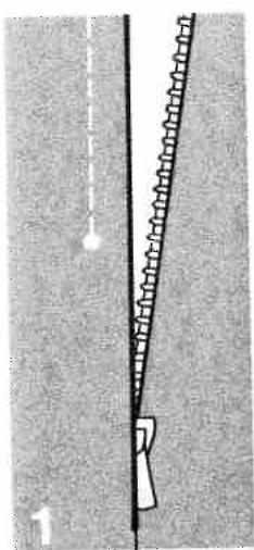 PFAFF 1222 - Zipper insertion - 2