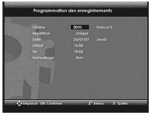 SAGEMCOM DTR 94160S TNTSAT HD - 12-2-1 Programmation manuelle - 1