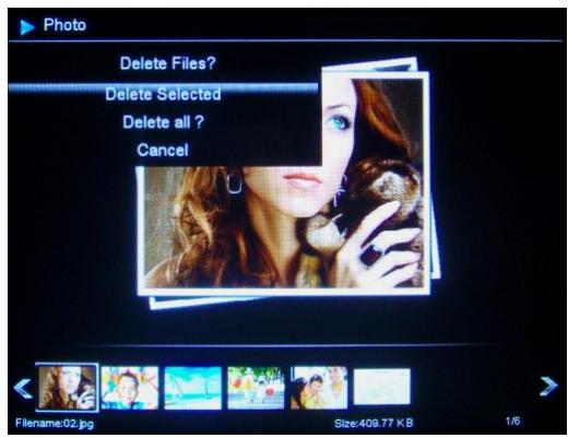 TELEFUNKEN DPF 16934 LED - - Eliminazione delle fotto alla modalità thumbnail - 1