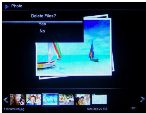 TELEFUNKEN DPF 16934 LED - - Eliminaras suas fotos a partir do modo miniaturas - 2