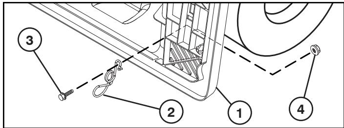 MCCULLOCH M105-85F - POUR INSTALLER LES RESSORTS DE BLOCAGE DU BAC DE RAMASSAGE - 1