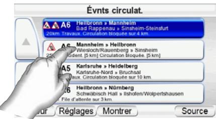 HARMAN KARDON GPS-200 (GER - Le menu « Événements de circulation » - 1
