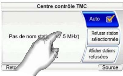 HARMAN KARDON GPS-200 (GER - Le menu « Paramètres TMC » - 1