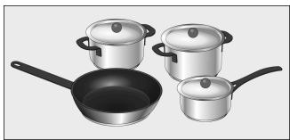 NEFF T66M66N0 - Récipients appropriés - 1