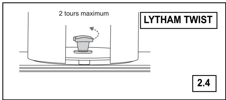 SUPRA LYTHAM - ORIENTATION DU POELE LYTHAM TWIST (FIG 2.4) - 2