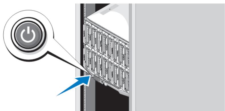 DELL POWEREDGE M820 - Mise sous tension du boîtier - 1