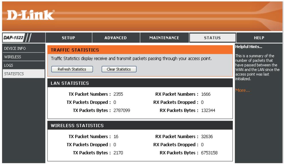 D-LINK DAP-1522X2 - Statistiques - 1