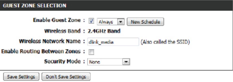 D-LINK DIR-655 N - Zone invité - 1