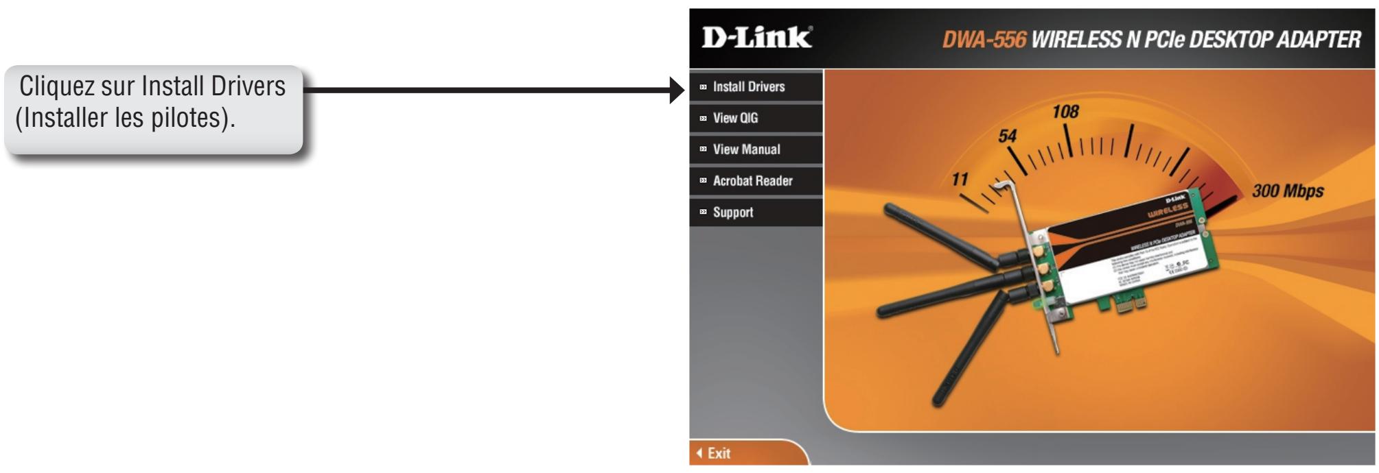 D-LINK DWA-140 - Installation de l'adaptateur - 1