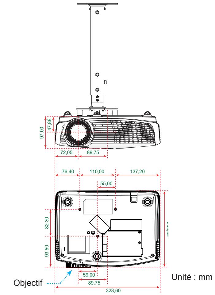 OPTOMA HD600X-LV - Installation au plafond - 3