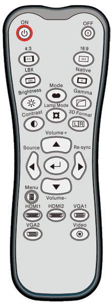 OPTOMA HD600X-LV - Télécommande - 1