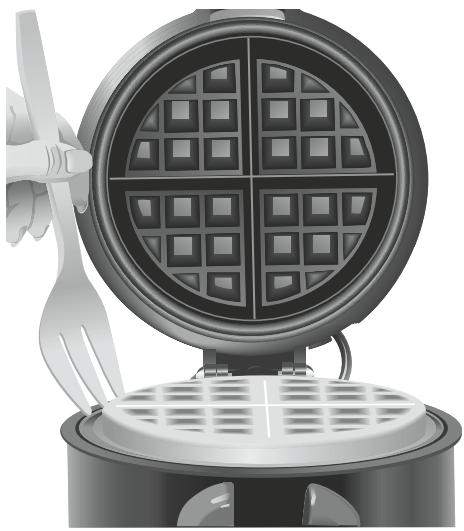 KITCHENAID 5KWB100EER - Fonctionnement du gaufrier - 9