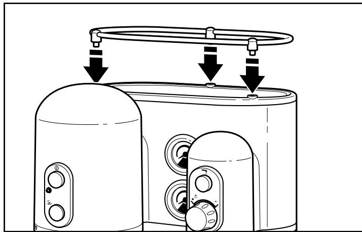 KITCHENAID 5KES2102 EMS - Mise en place du rail de protection - 1