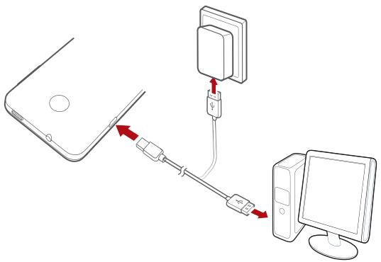 HUAWEI Y330 - Chargement de la batterie - 1