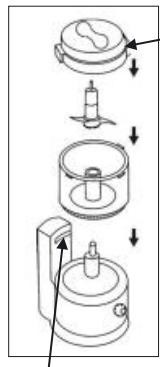 TRISTAR BL-4010 - Use of the device with the cutting and chopping disk - 1
