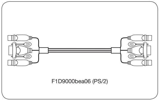 BELKIN PS/2 #F1DJ104PEAB - Cables : - 1
