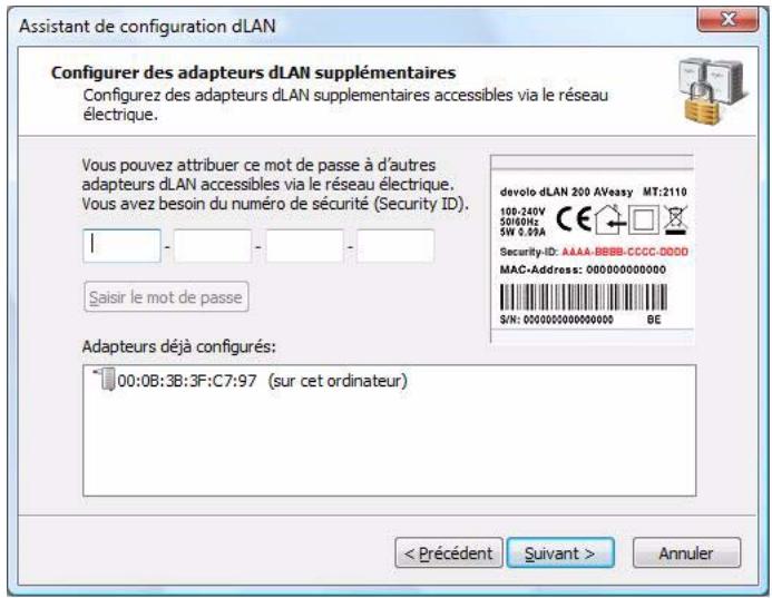 DEVOLO DLAN 200 - Configurer des adaptateurs dLAN additionnels (fig 8) - 1