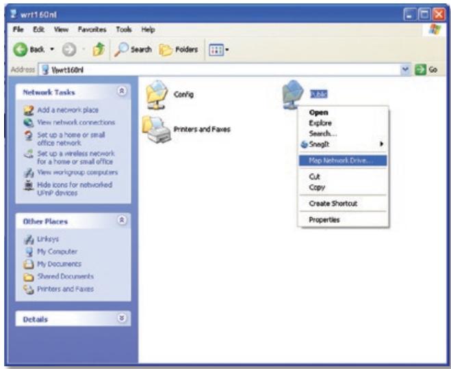 LINKSYS WRT160NL - Map a Drive - 6