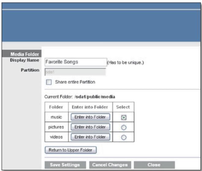 LINKSYS WRT160NL - Create a Media Folder - 1