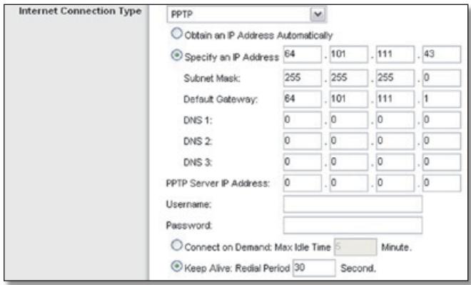 LINKSYS WRT160NL - PPTP - 1