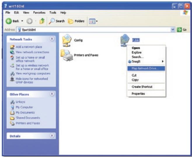LINKSYS WRT160N - Map a Drive - 6