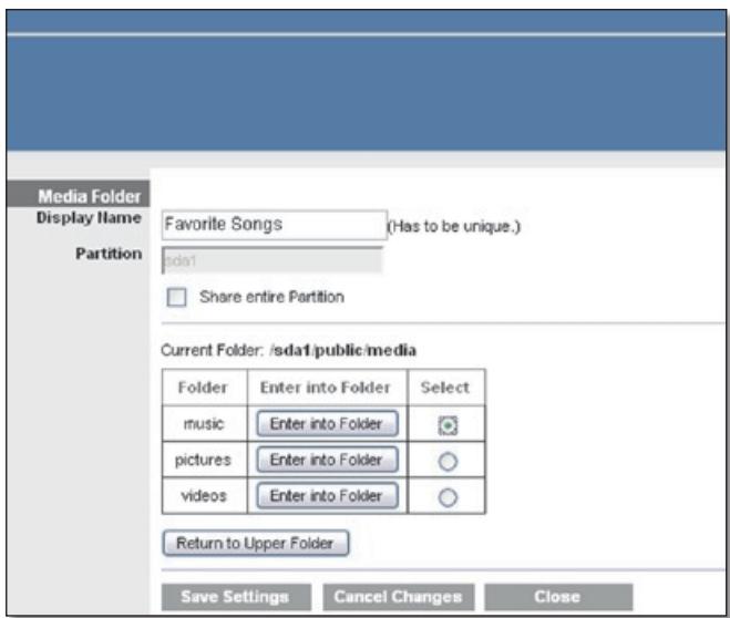 LINKSYS WRT160N - Create a Media Folder - 1