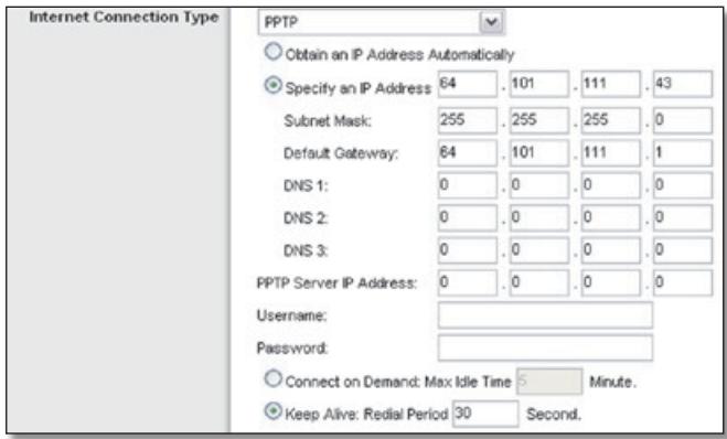 LINKSYS WRT160N - PPTP - 1