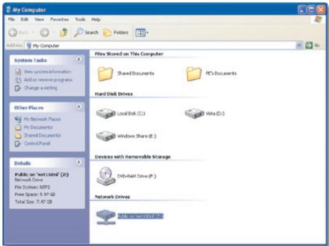 LINKSYS WRT160N - Access Mapped Drive - 3