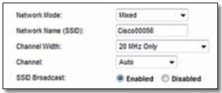 LINKSYS X3000 - Wireless settings - 1