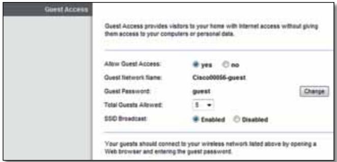 LINKSYS X3500 - Wireless (ng) > Guest Access (ng) - 1