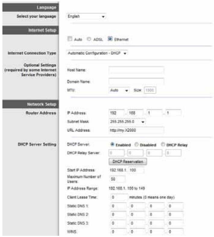 LINKSYS X3500 - Modalità Ethernet - 1