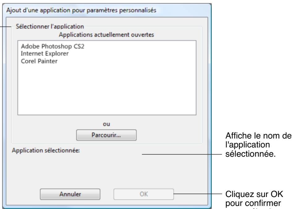 WACOM CINTIQ 13HD SMUDGEGUARD OFFERT - CREATION D'UN PARAMÉTRE SPECIFIQUE À UNE APPLICATION - 1