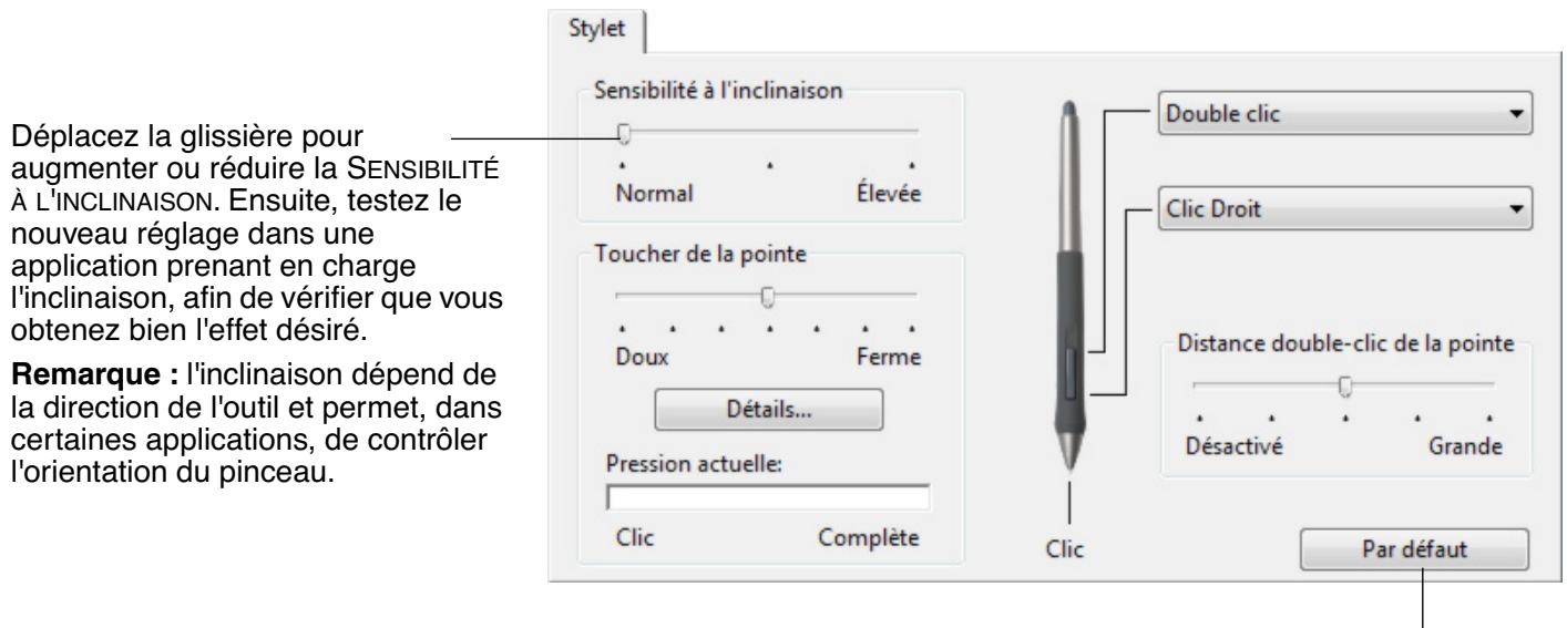 WACOM CINTIQ 13HD SMUDGEGUARD OFFERT - PERSONNALISATION DE LA SENSIBILITÉ À L'INCLINAISON - 1