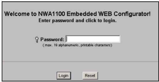 ZYXEL NWA1123-NI - Anmelden beim Web-Konfigurator - 3