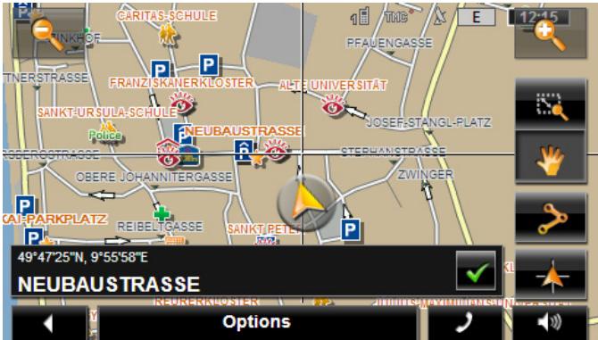NAVIGON 70 PLUS - Carte au mode Rechercher destination - 1