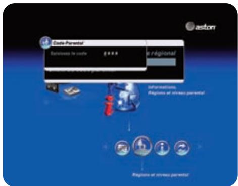 ASTON SIMBA HD PREMIUM - Fonction Choix du niveau parental : - 1