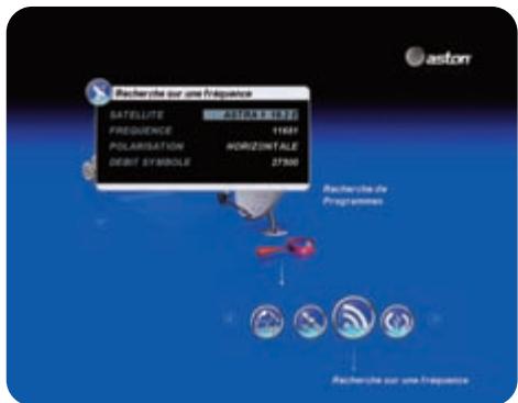 ASTON SIMBA HD PREMIUM TNTSAT - RECHERCHE SUR UNE FREQUENCY - 2