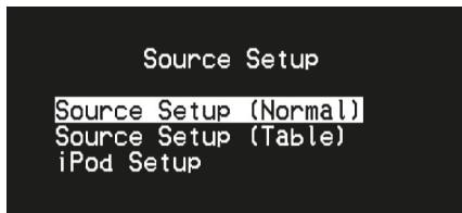 NAD T748 - SOURCE SETUP (CONFIGURATION DES SOURCES) - 1