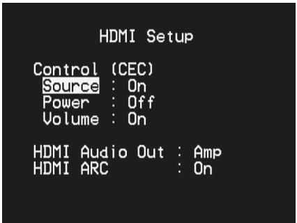 NAD T748 - HDMI SETUP (CONFIGURATION HDMI) - 1