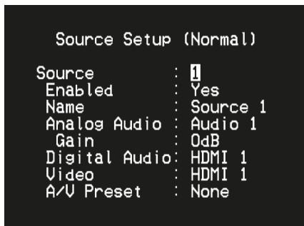 NAD T787 GRAPHITE - SOURCE SETUP (CONFIGURATION DES SOURCES) - 2
