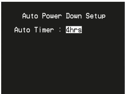 NAD T748 GRAPHITE V - AUTO POWER DOWN SETUP (CONFIGURATION DE L'ARRÊT AUTOMATIQUE) - 1