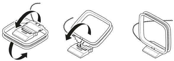 NAD T748 GRAPHITE V - MONTAGE DE L'ANTENNE CADRE - 1